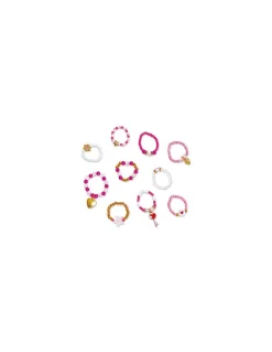 Janod 10 bagues en perles Lovely à créer - Les Ateliers Bijoux - New