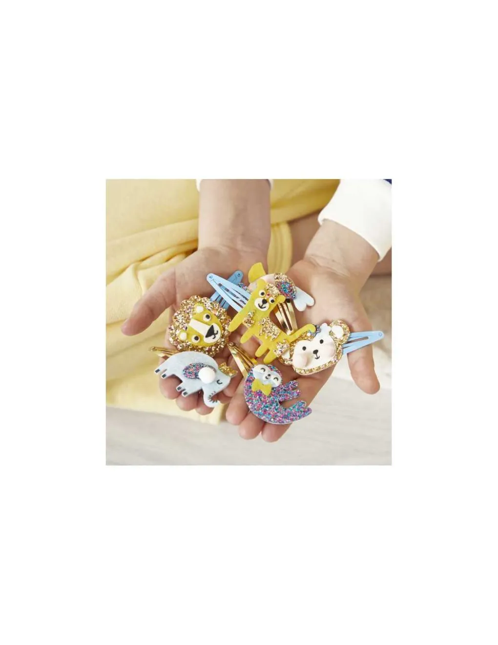 Janod 6 barrettes pailletées à créer Exotic Animals - Online