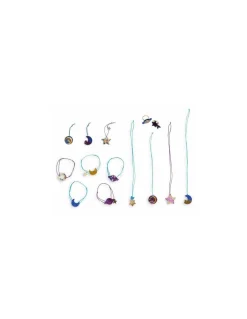 Janod 14 bijoux résine galaxie à créer - Les ateliers bijoux - New