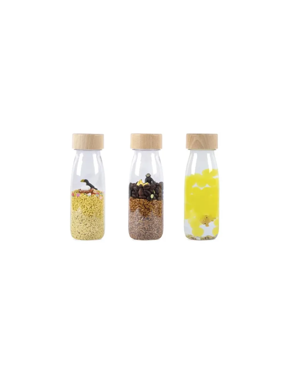 Petit Boum 3 bouteilles sensorielles Tropical -