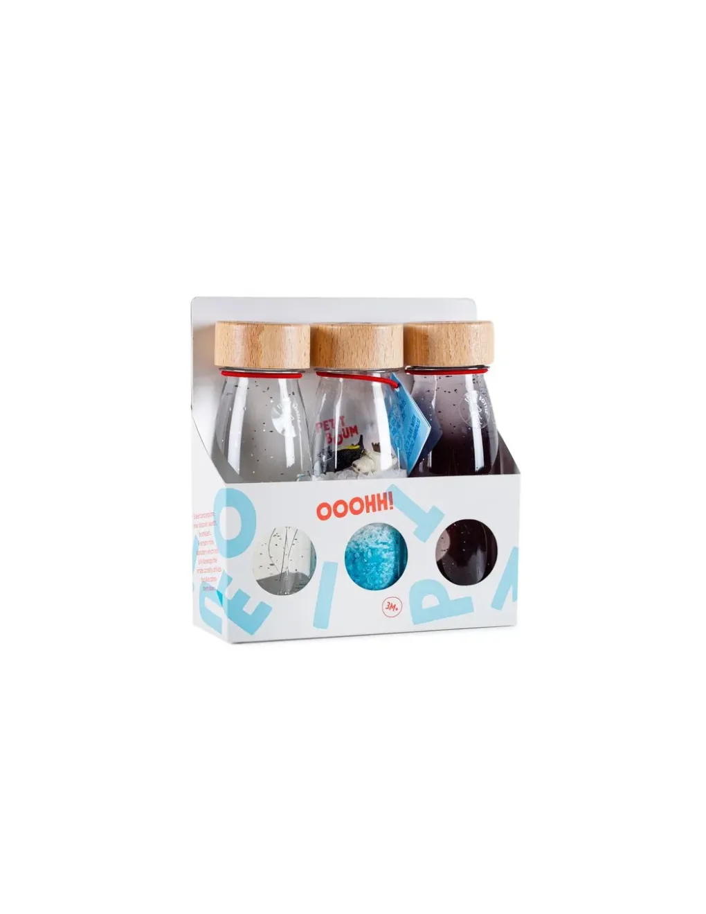 Petit Boum 3 bouteilles sensorielles glace - Sale
