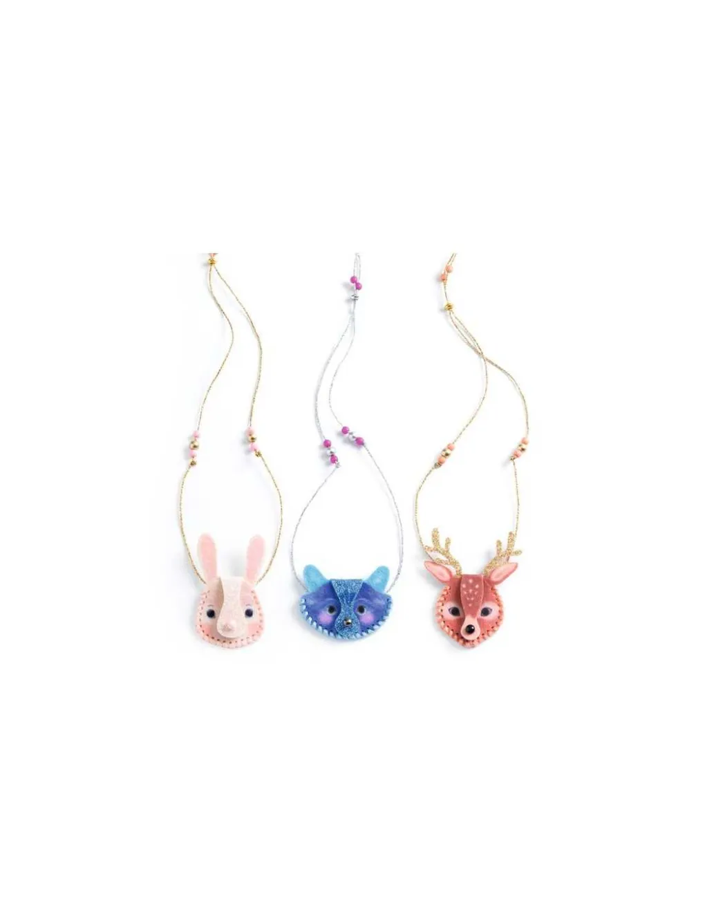 Djeco 3 colliers à secrets à créer Etincelants - Do It Yourself - Hot