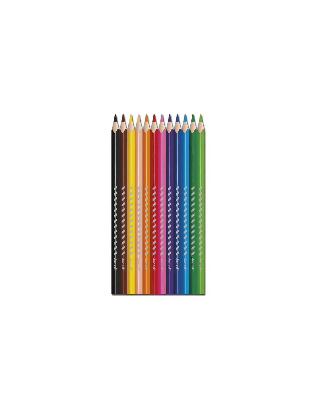 Janod 12 crayons de couleur - Discount