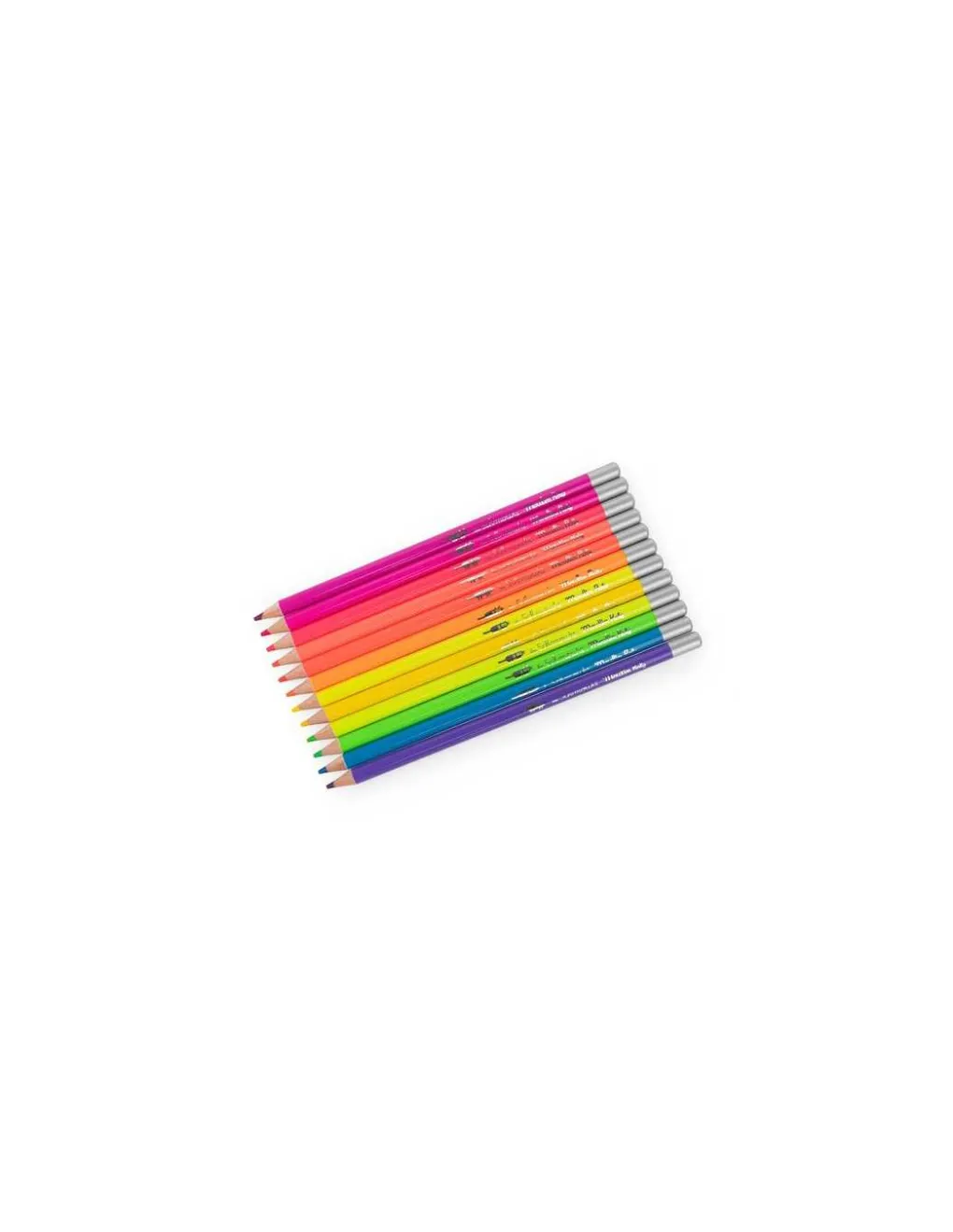 Moulin Roty 12 crayons de couleur Néon Les Schmouks - Clearance