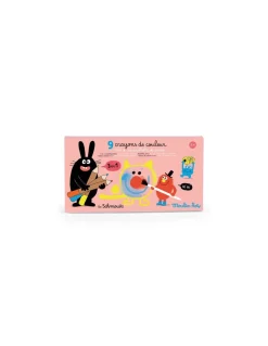 Moulin Roty 9 crayons de couleurs 3 en 1 Les Schmouks - Sale