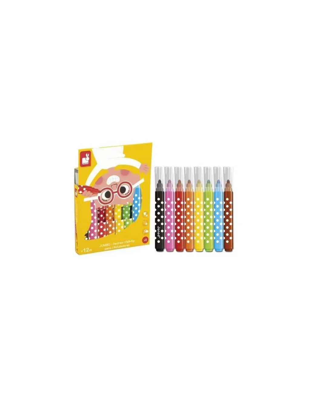 Janod 8 Feutres Jumbo - Clearance