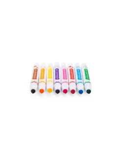 Moulin Roty 8 feutres tampons 2 en 1 Les Loufoques - Discount