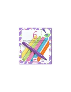 Djeco 6 marqueurs opaques Années 80 - Online