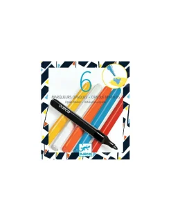 Djeco 6 marqueurs opaques Street Art - Sale