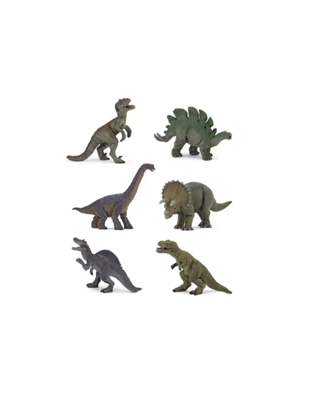 Papo 6 mini figurines dinosaures - Hot