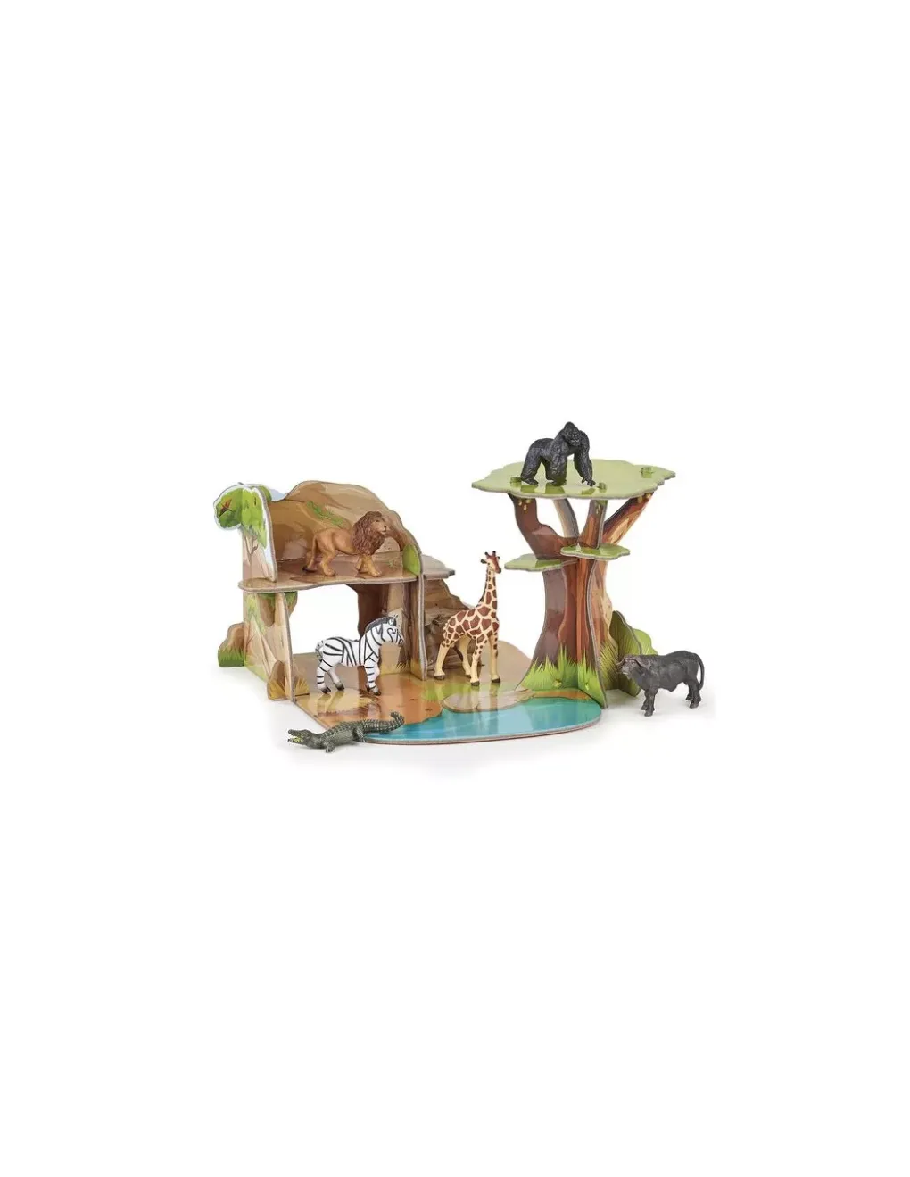 Papo 6 mini figurines vie sauvage avec éléphant - Sale