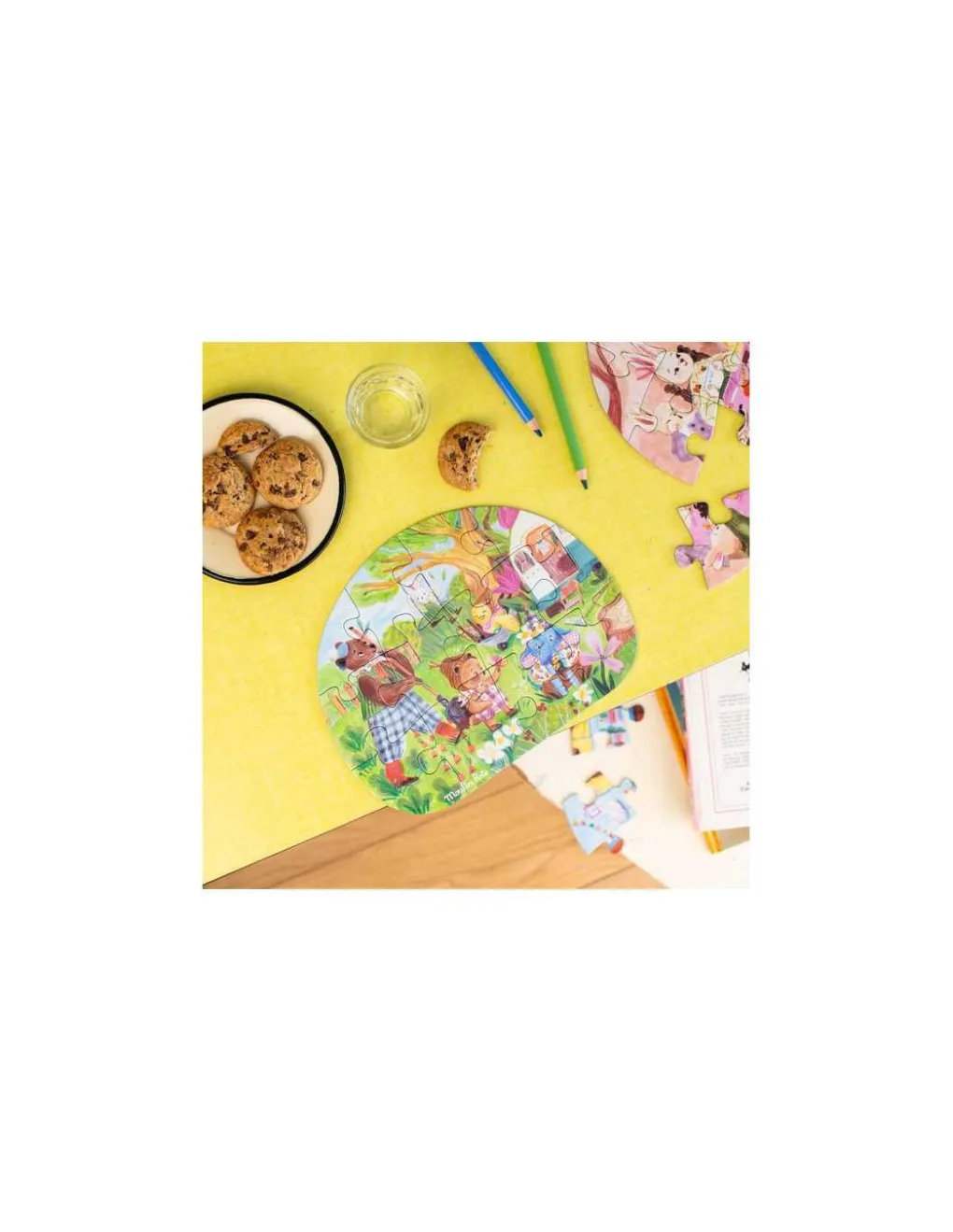 Moulin Roty 4 mini puzzles Une belle journée Les Minouchkas - Discount