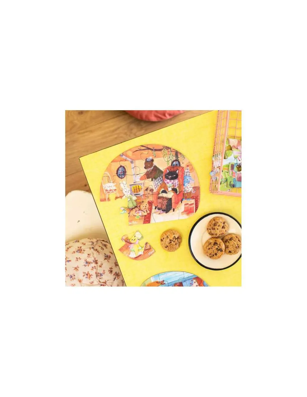 Moulin Roty 4 mini puzzles Une belle journée Les Minouchkas - Discount