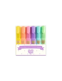 Lovely Paper by Djeco 6 mini surligneurs pastel - Djeco Best