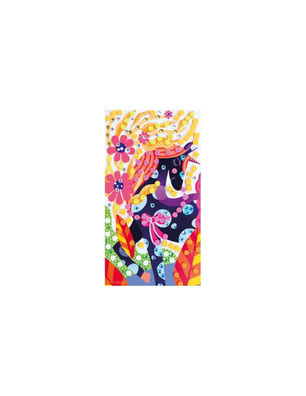 Sycomore 3 mosaïques licornes -
