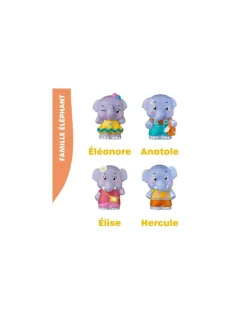 Klorofil 4 personnages famille Éléphant Clearance