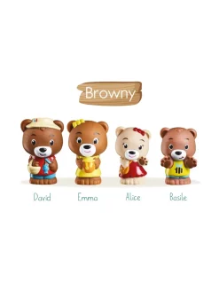 Klorofil 4 personnages famille ours Browny Clearance