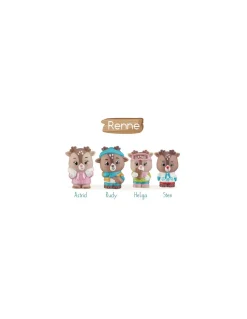 Klorofil 4 personnages famille Renne Clearance