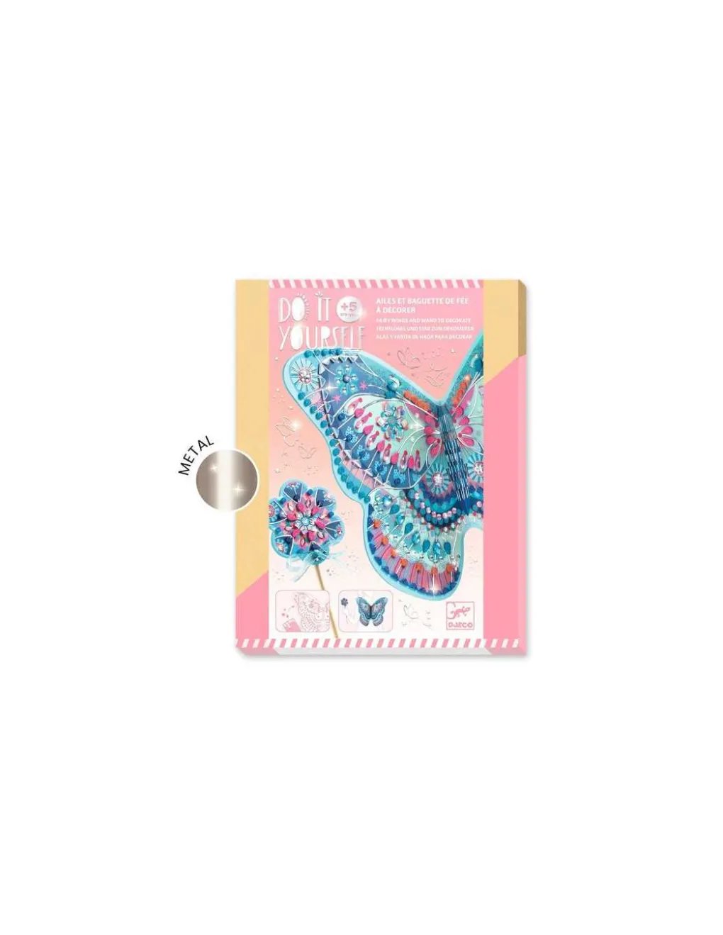 Djeco Ailes et baguette de fée à décorer - Do It Yourself - Discount
