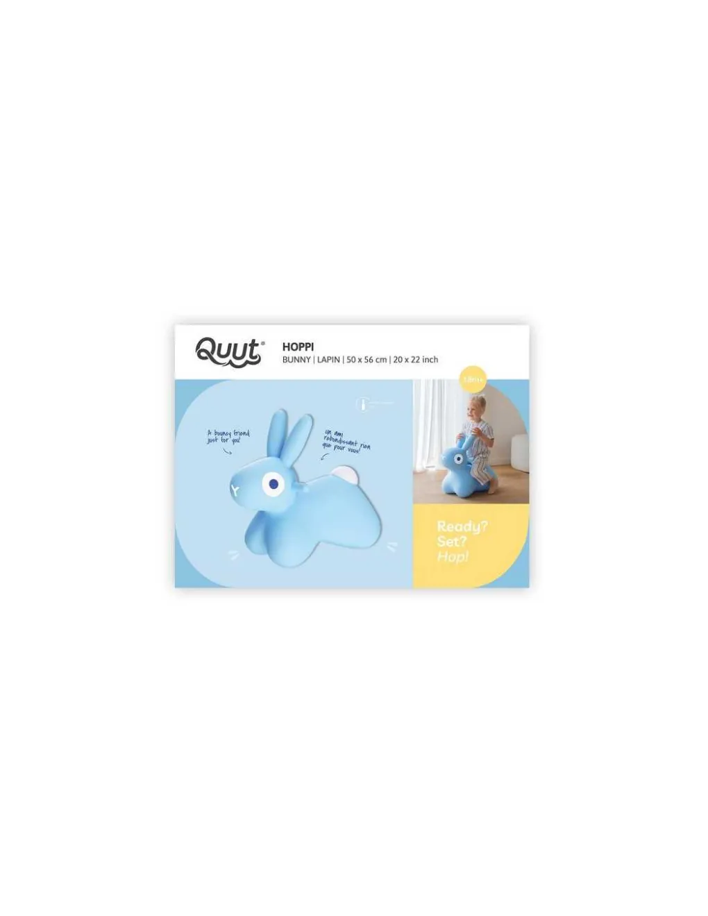 Quut Animal sauteur lapin Hoppi bleu - Hot