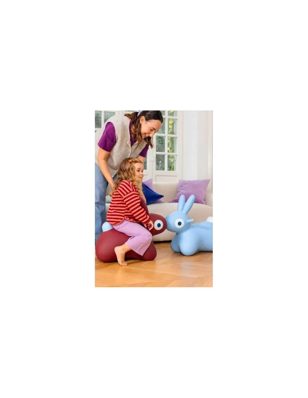 Quut Animal sauteur lapin Hoppi bordeaux - Clearance