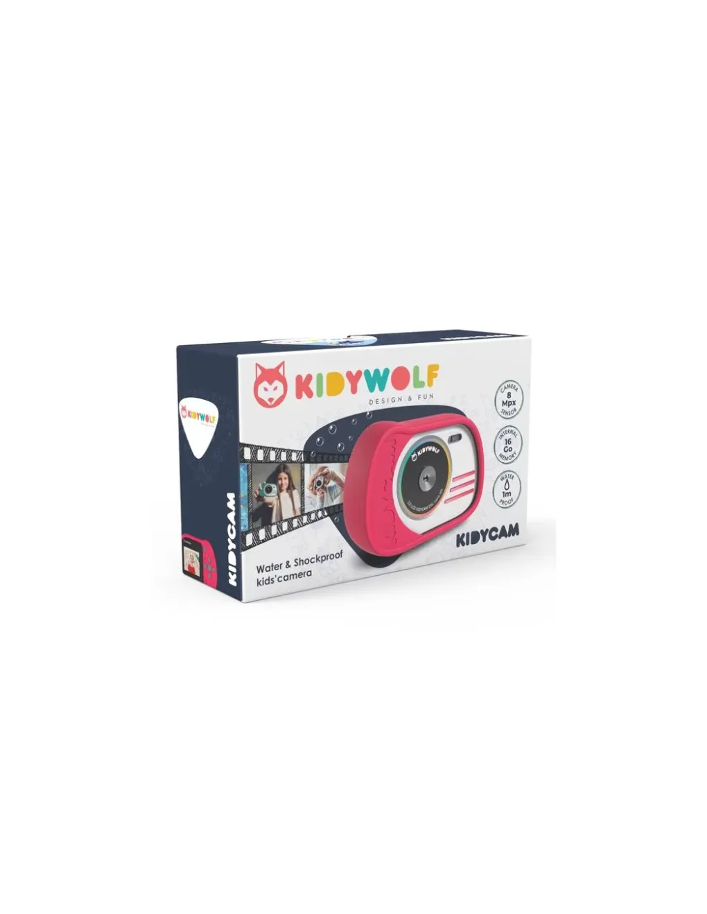 Kidywolf Appareil photo Kidycam rose - New