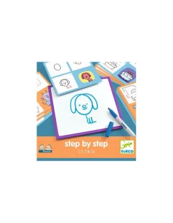 Djeco Apprendre à dessiner Step by step 1, 2, 3 & Co - Clearance