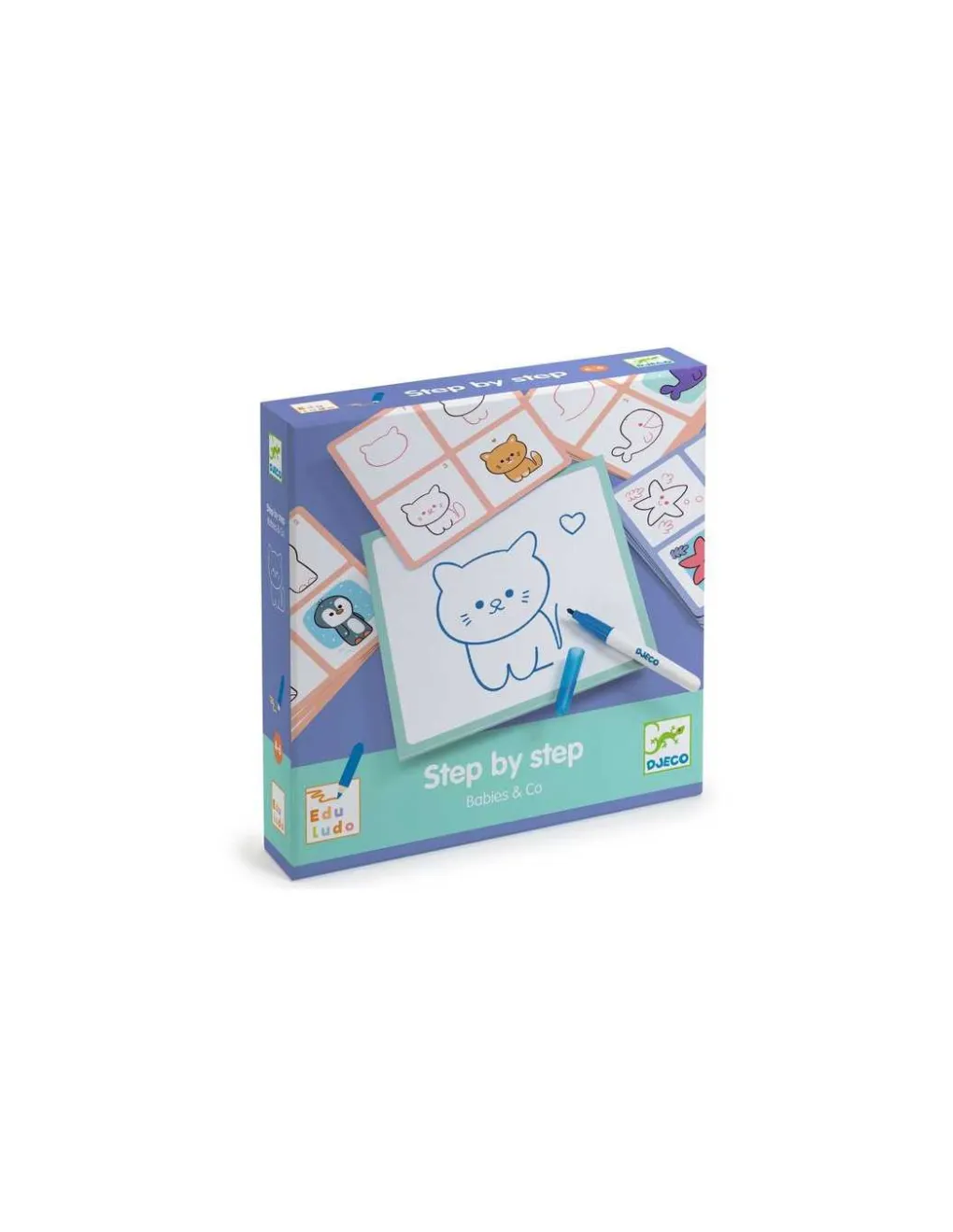 Djeco Apprendre à dessiner Step by step Babies & Co - Sale