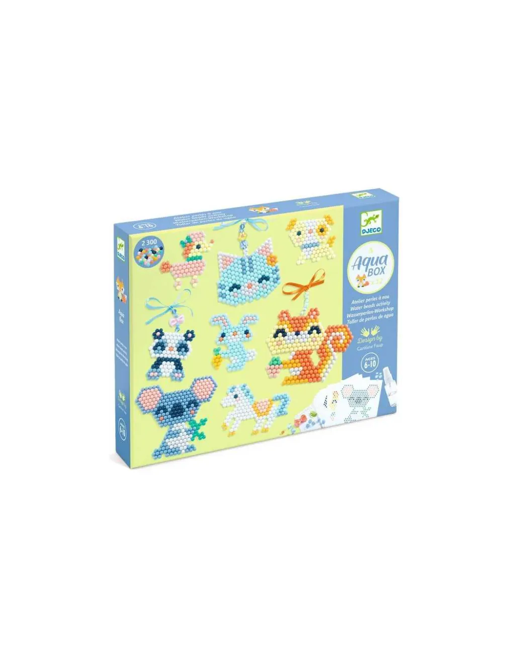 Djeco Aqua Box Atelier perles à eau Fourrures - Discount