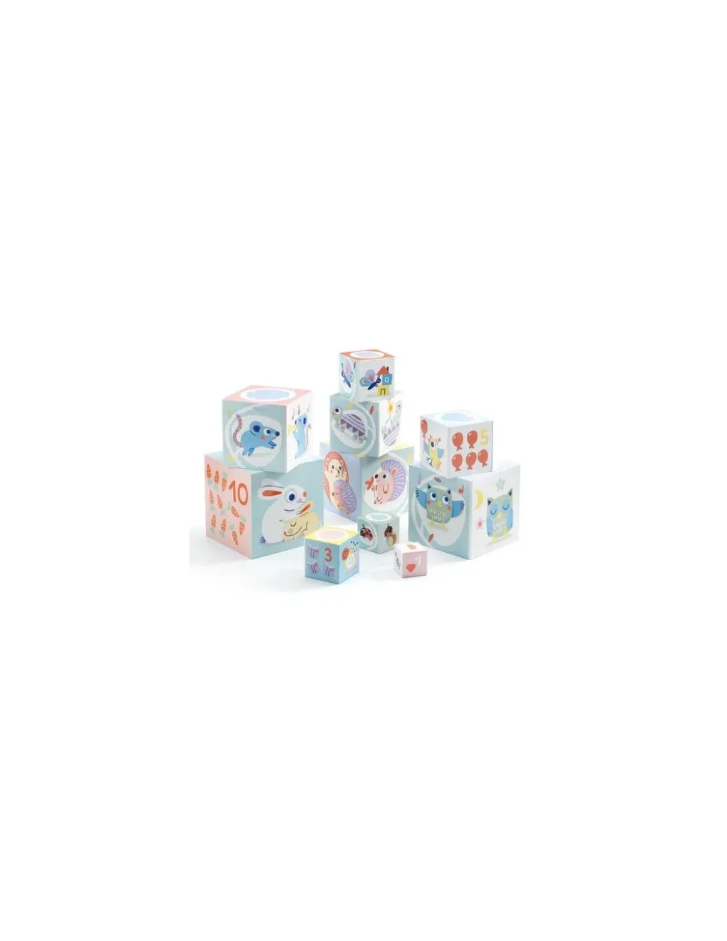 Djeco BabyBloki cubes à empiler - Hot