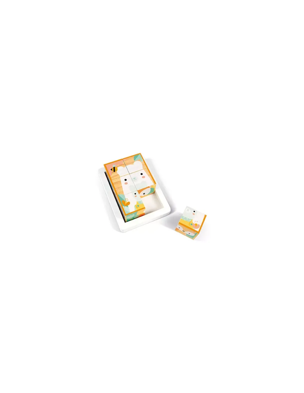 Janod Barquette 6 cubes pure - Sale
