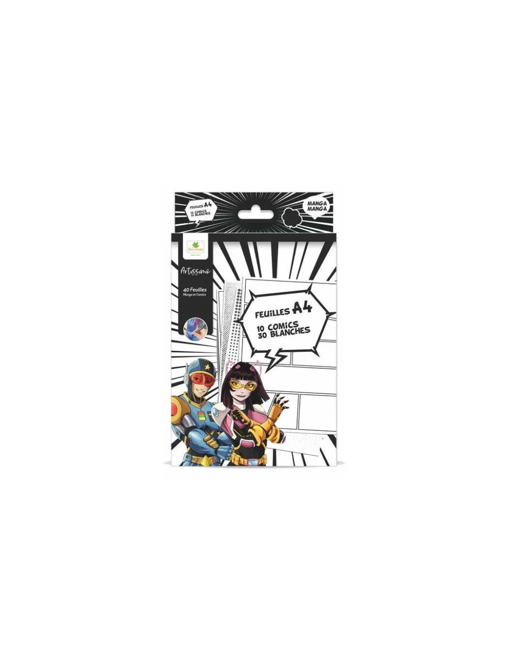 Sycomore Bloc de feuilles Layout A4 et textures Manga - Hot