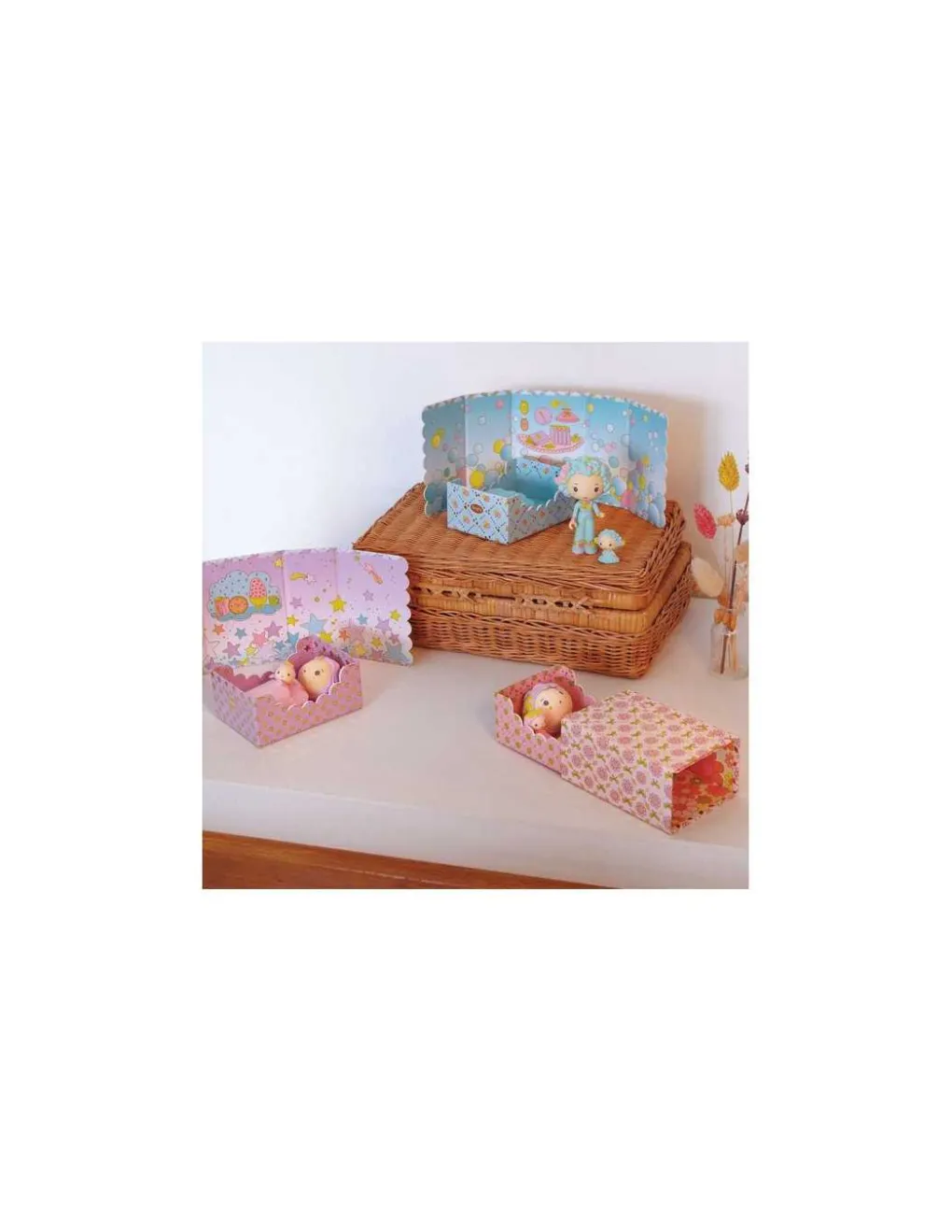 Djeco Blue Tinyroom - figurines Tinyly Best