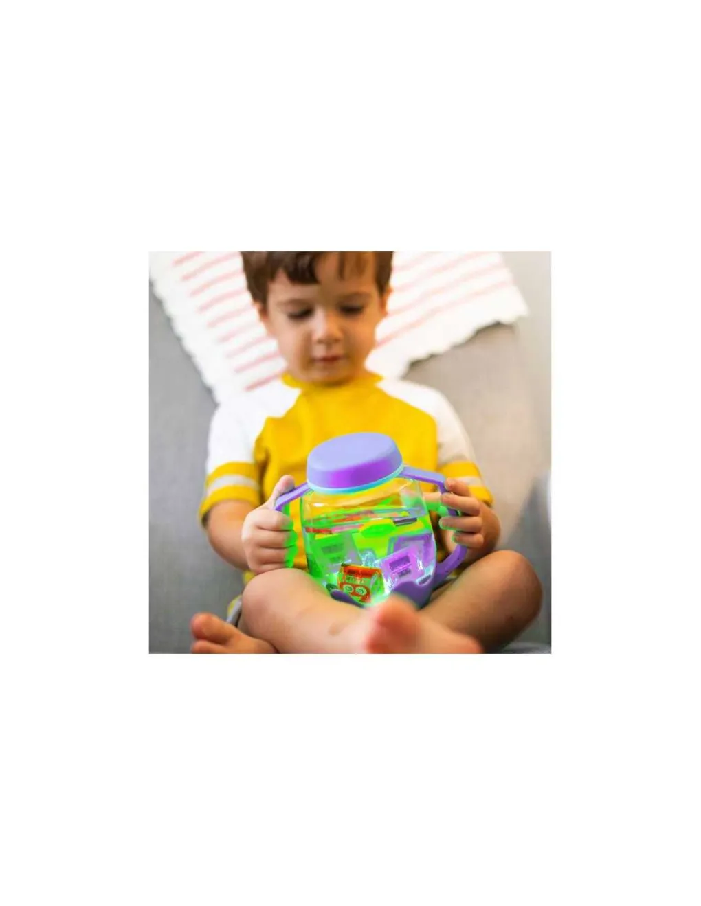 Glo Pals Bocal de jeu sensoriel violet - Outlet