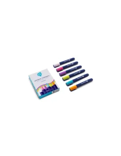 Super Petit Boite 6 feutres effaçables pour vitres et miroirs - Clearance