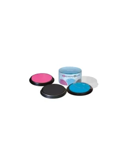 Crea Lign’ Boite de 3 encreurs géants ronds bleu rose noir - CréaLign' New