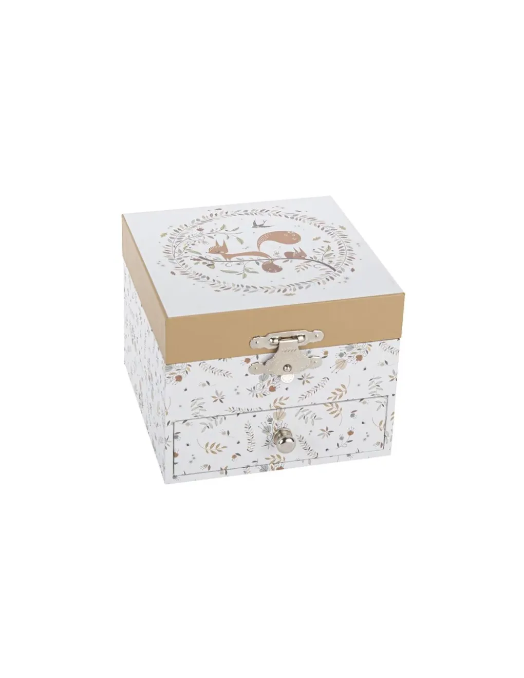 Trousselier Boîte à bijoux musicale cube Ecureuil dans la Prairie - Online