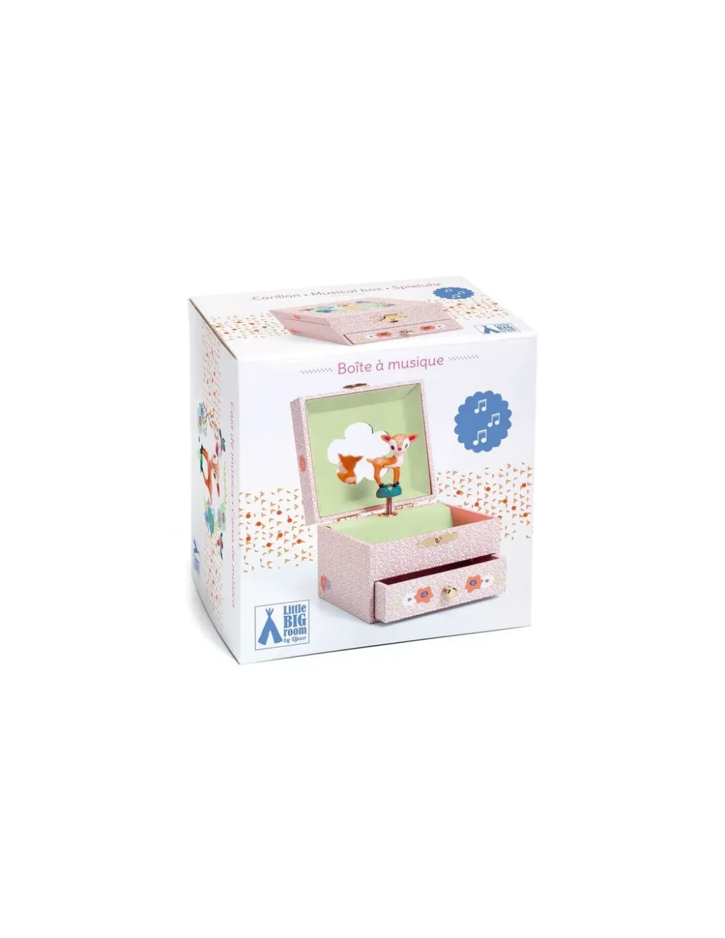 Little Big Room by Djeco Boîte à musique Faon des bois - Djeco Discount