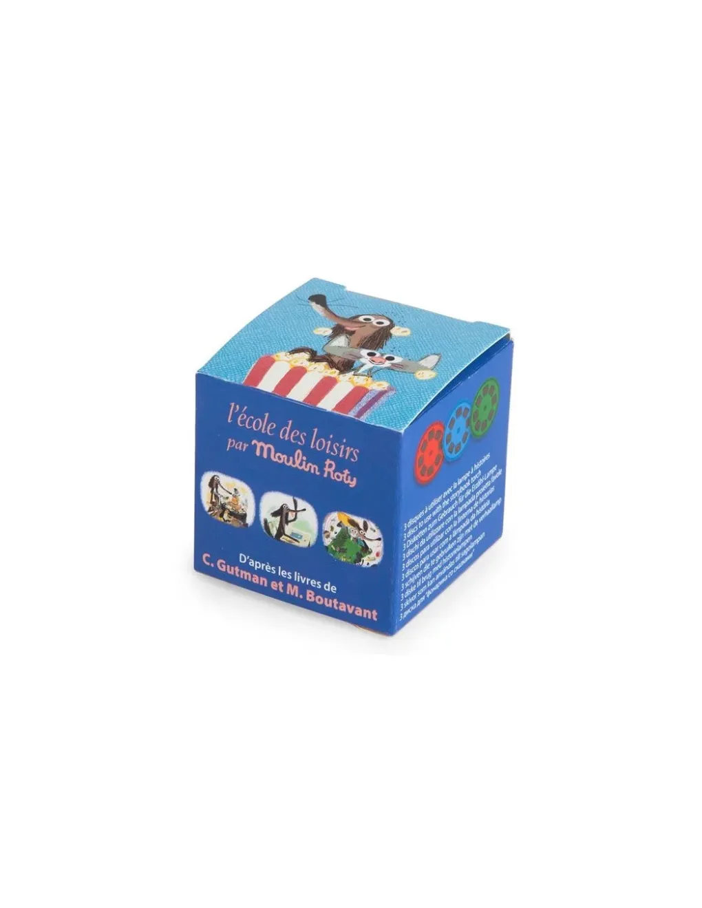 Moulin Roty Boîte de 3 disques pour lampe Chien pourri Ecole des loisirs - Sale