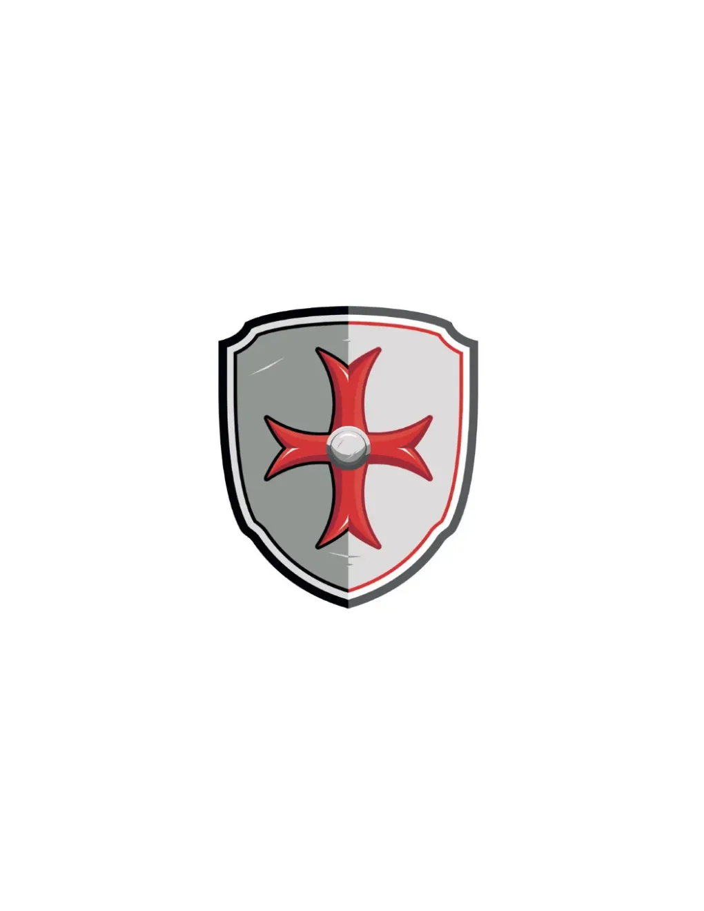 Papo Bouclier Croix de Malte en mousse - Discount