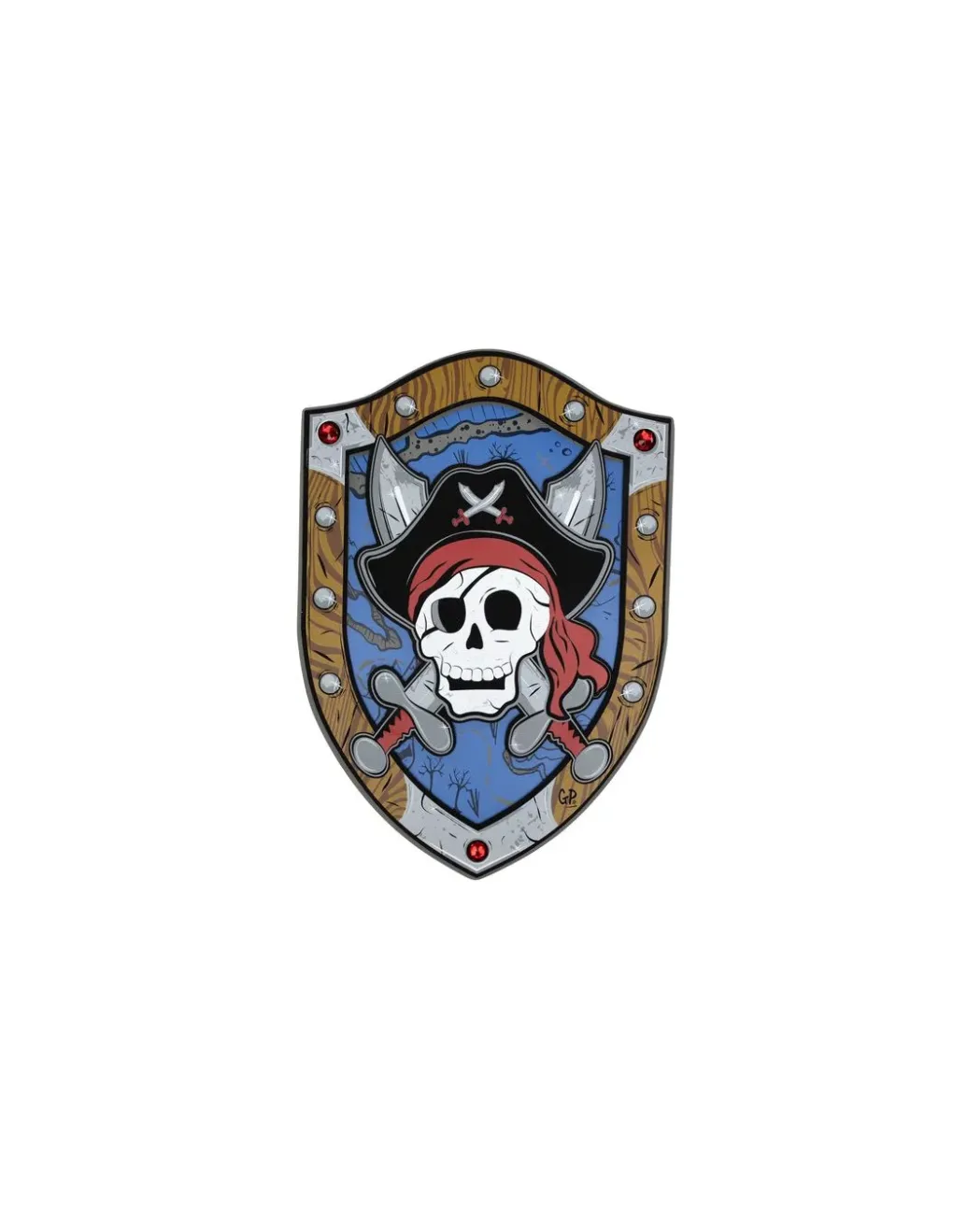 Great Pretenders Bouclier pirate Captaine Skully en mousse -