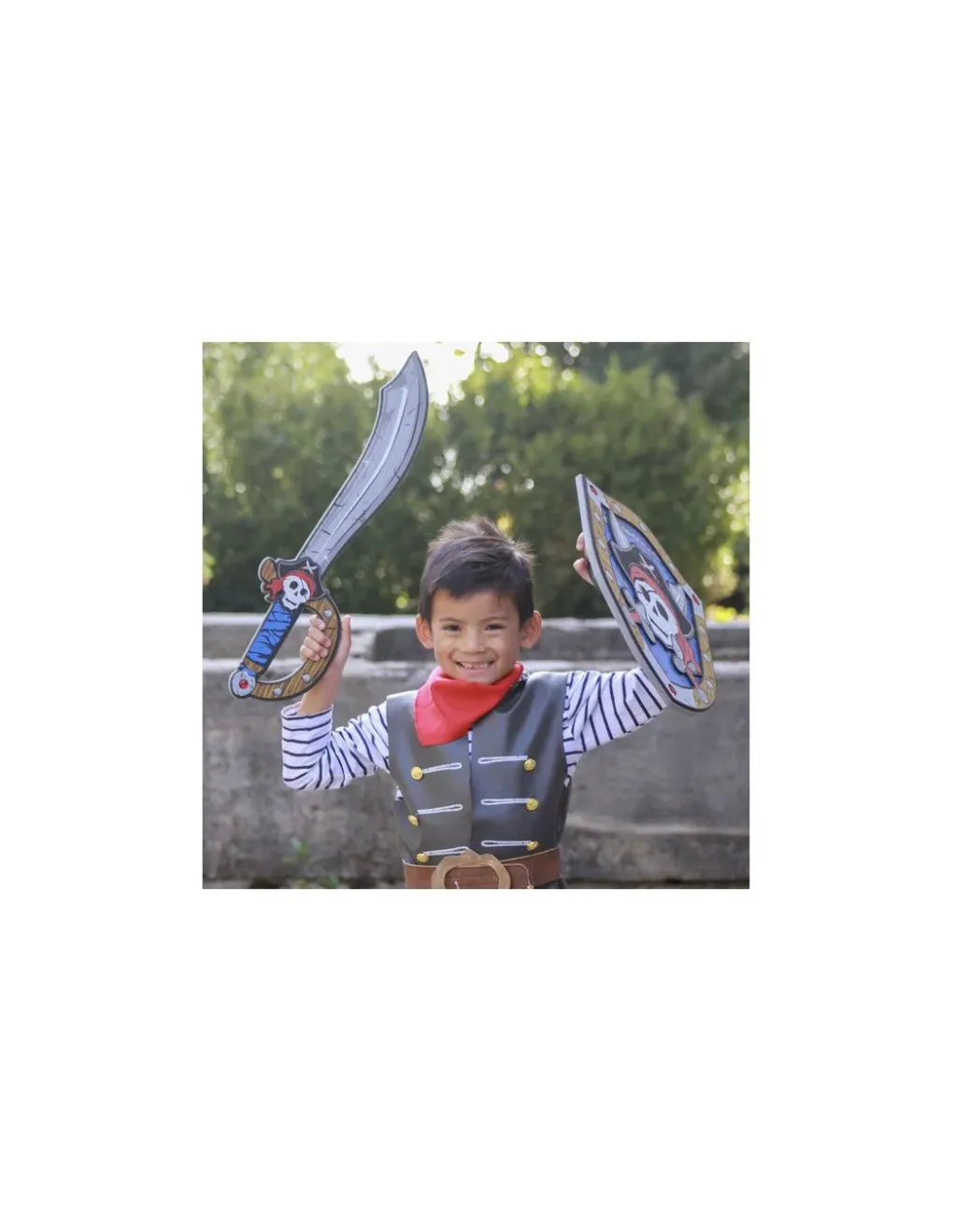 Great Pretenders Bouclier pirate Captaine Skully en mousse -