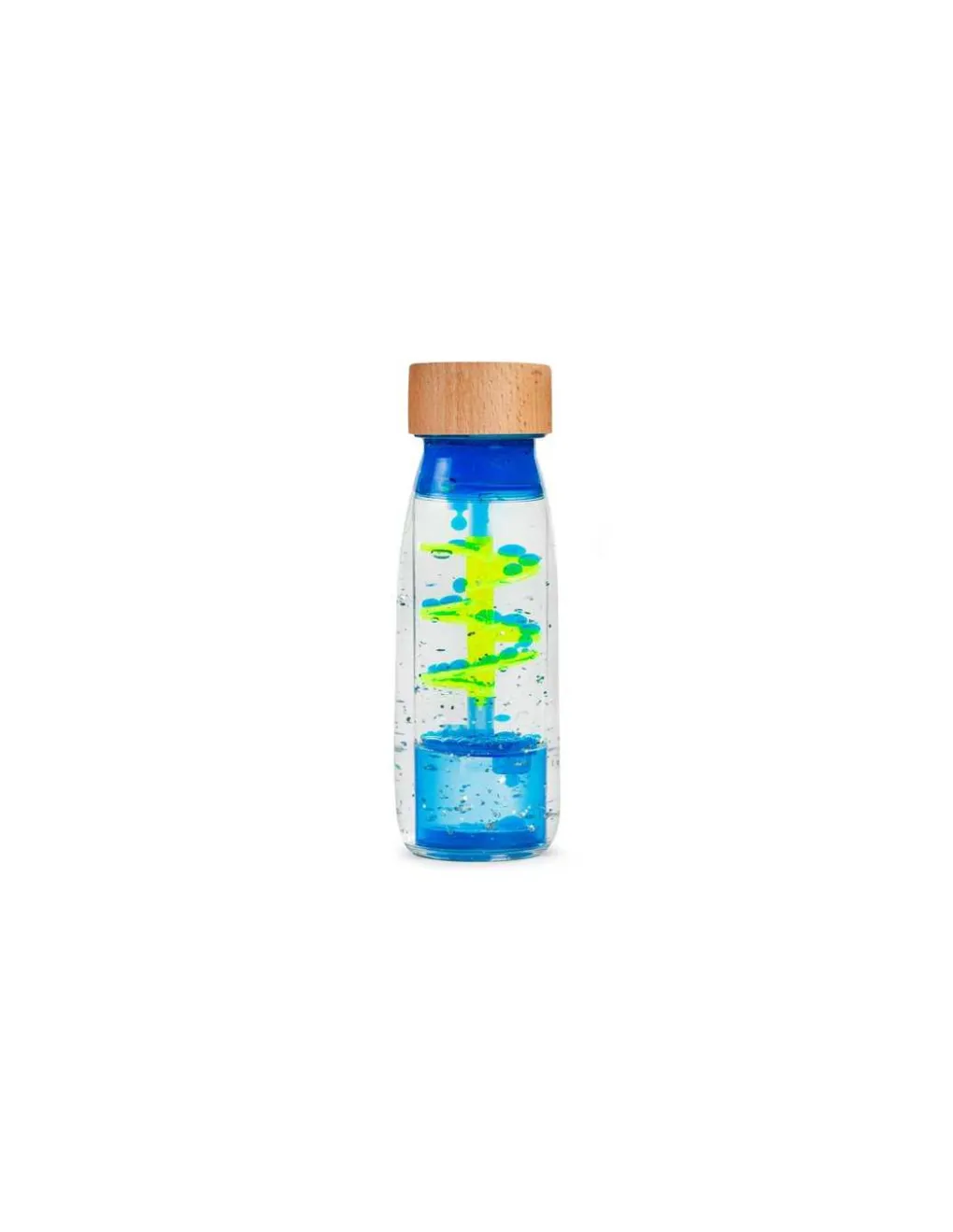 Petit Boum Bouteille sensorielle Move Spirale bleue - Hot