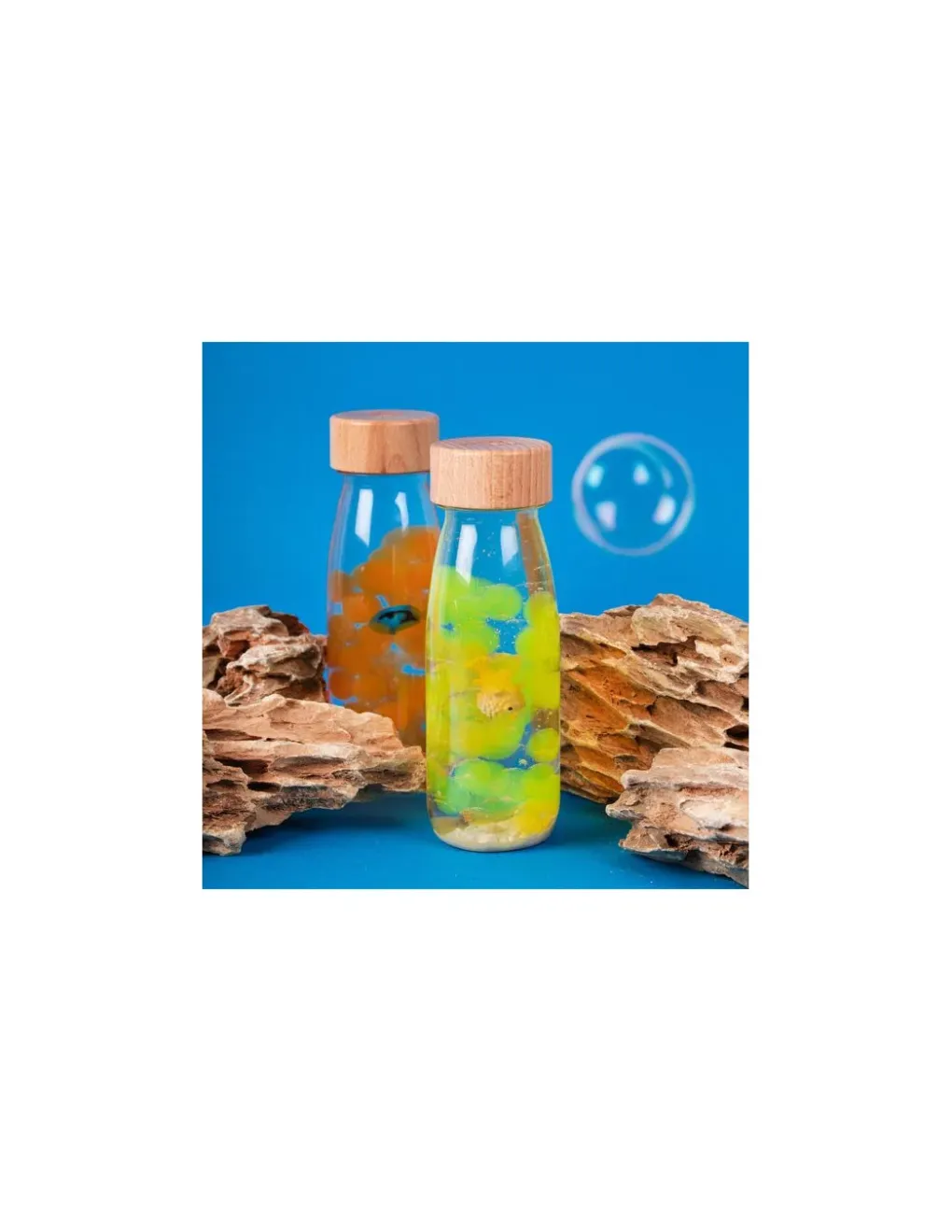 Petit Boum Bouteille sensorielle Poisson bleu - Clearance
