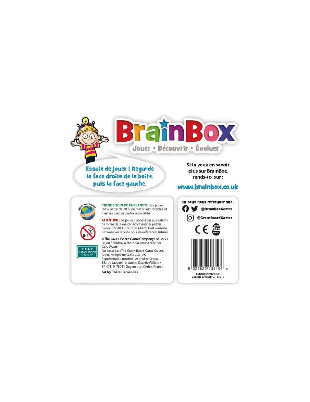 Asmodee Brainbox des Tout Petits - jeu Asmodée Outlet