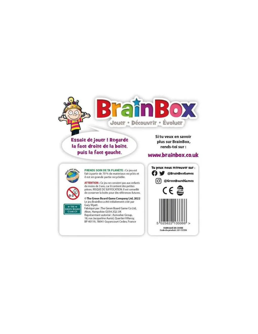 Asmodee Brainbox voyage dans le temps Best