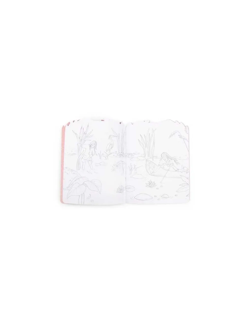 Moulin Roty Cahier de coloriage et stickers Les Rosalies - Outlet