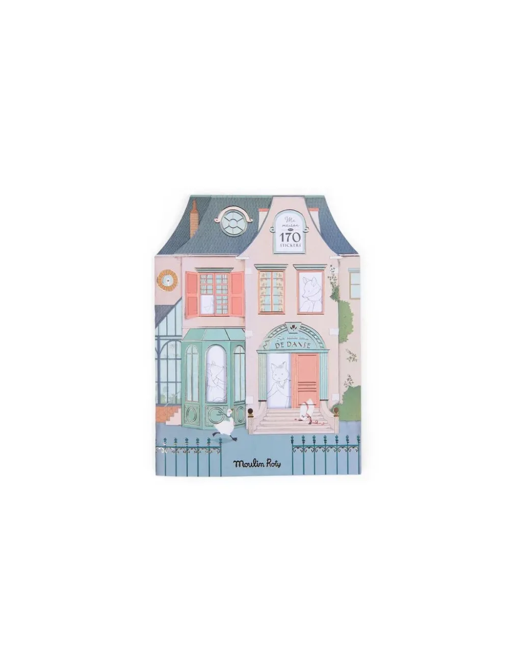 Moulin Roty Cahier de coloriage et stickers La petite école de danse - New