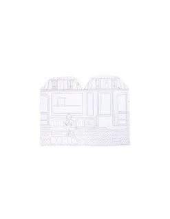 Moulin Roty Cahier de coloriage et stickers Les Parisiennes - Discount