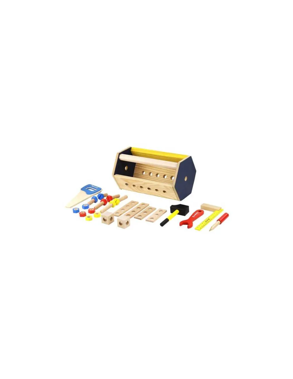 Jeujura Caisse à outils en bois - Outlet